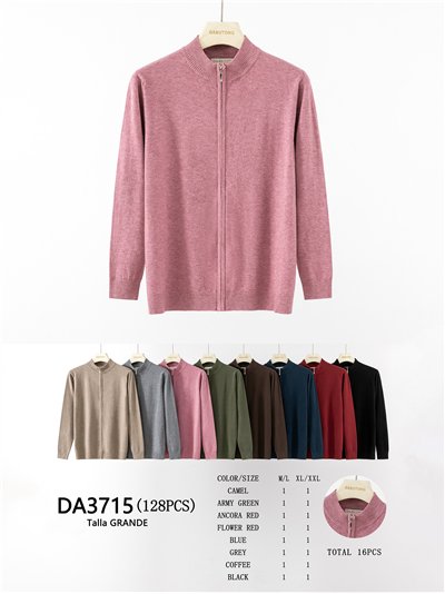 Cardigan taglie forti con cerniera 2
