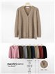 Cardigan con scollo a V taglie forti