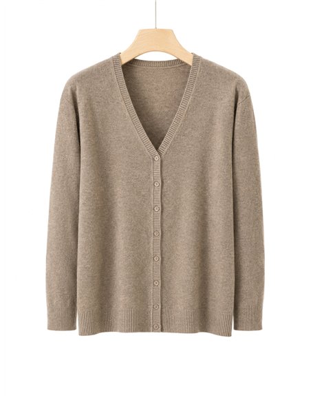 Cardigan con scollo a V taglie forti