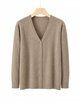 Cardigan con scollo a V taglie forti