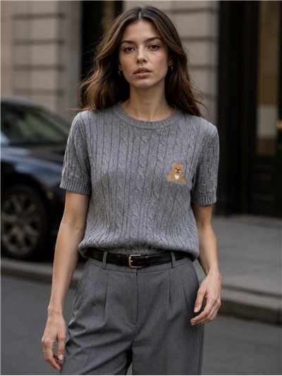 Jersey trenzado parche osito