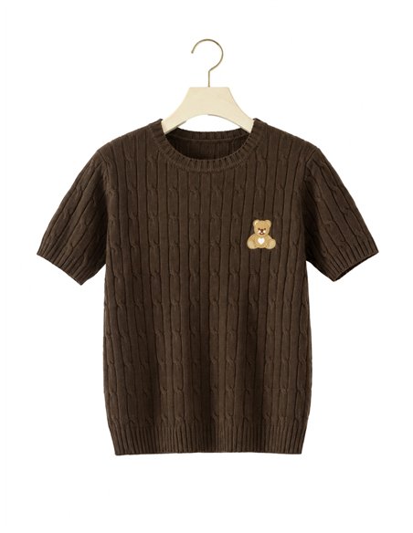 Jersey trenzado parche osito