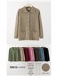 Cardigan testurizzato con collo a revers