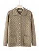 Cardigan testurizzato con collo a revers