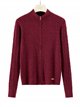 Chaqueta de punto trenzado cremallera