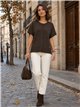 Cárdigan capa botones grandes
