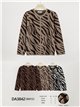 Chaqueta punto animal print cremallera
