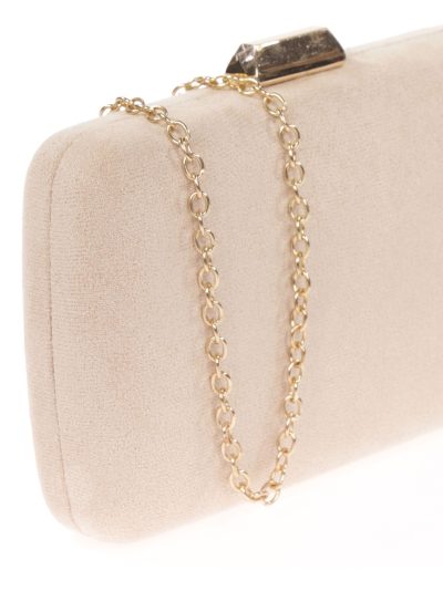 Abendtasche Clutch aus Wildlederimitat in Nude - AD-12592 NUDE 2
