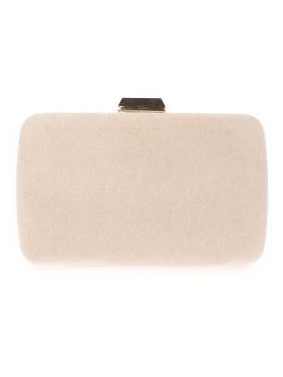 Abendtasche Clutch aus Wildlederimitat in Nude - AD-12592 NUDE