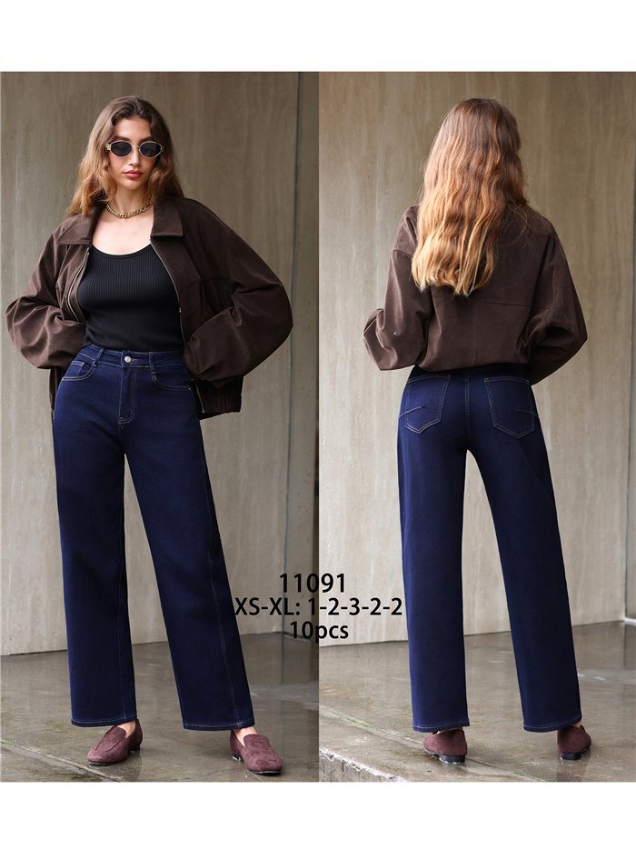 Jeans balloon azul índigo