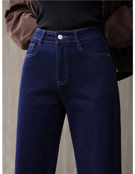 Jeans balloon azul índigo