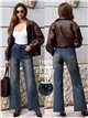 Weit geschnittene Jeans mit Wascheffekt und Bund