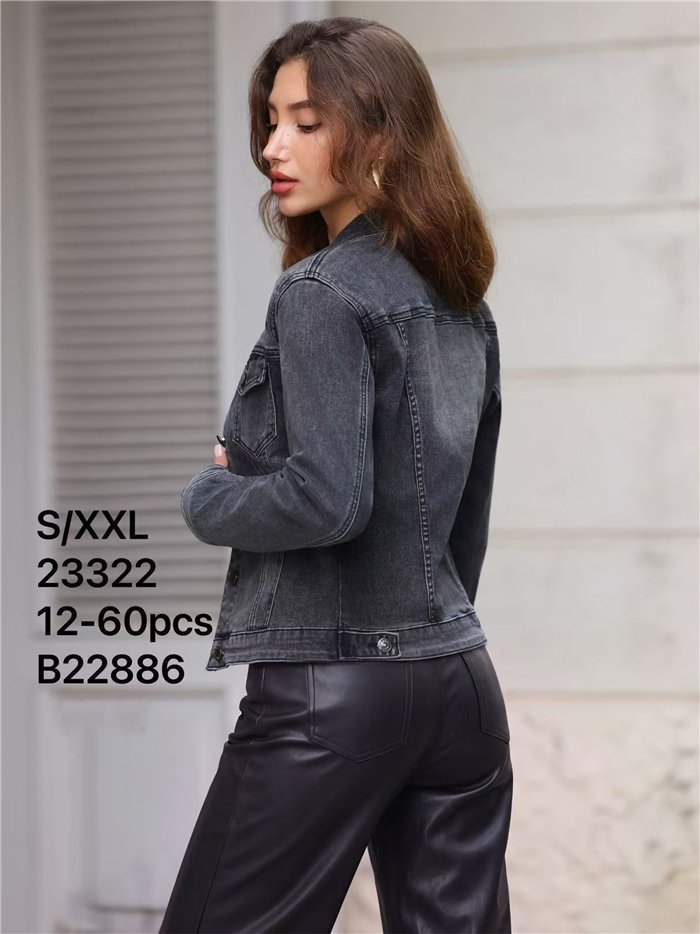 Chaqueta vaquera gris
