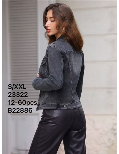 Chaqueta vaquera gris