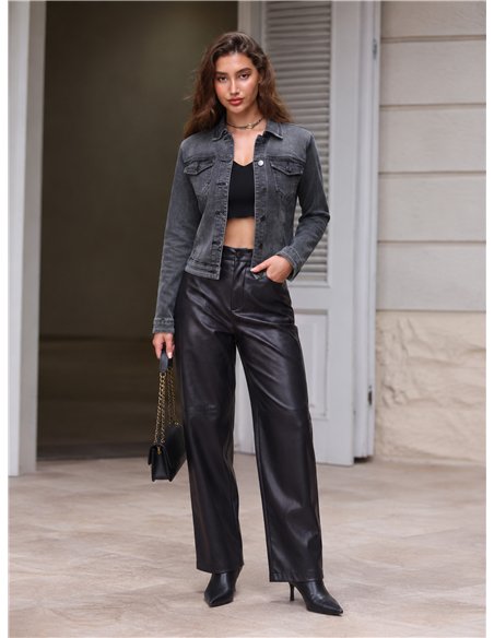 Chaqueta vaquera gris