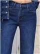 Dark indigo wide leg jeans