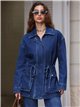 Verstellbare Utility-Jeansjacke