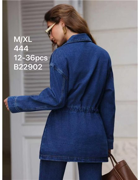 Verstellbare Utility-Jeansjacke