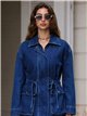 Verstellbare Utility-Jeansjacke