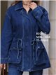 Verstellbare Utility-Jeansjacke
