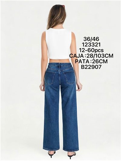 Jeans wide leg básicos 2