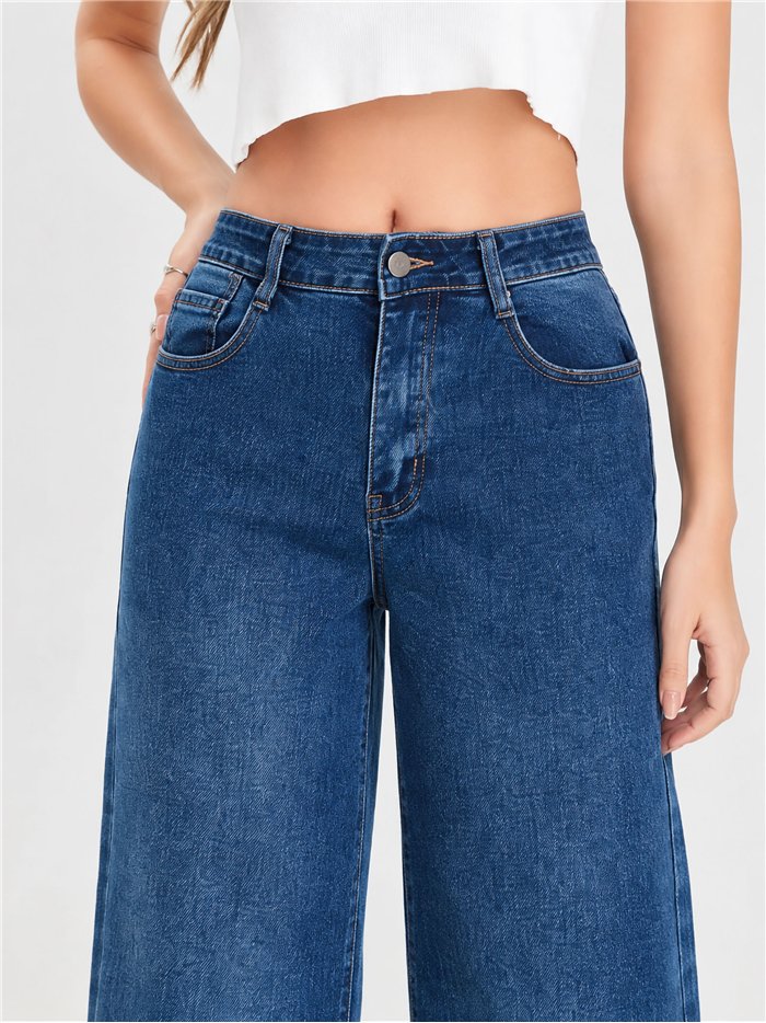 Jeans wide leg básicos
