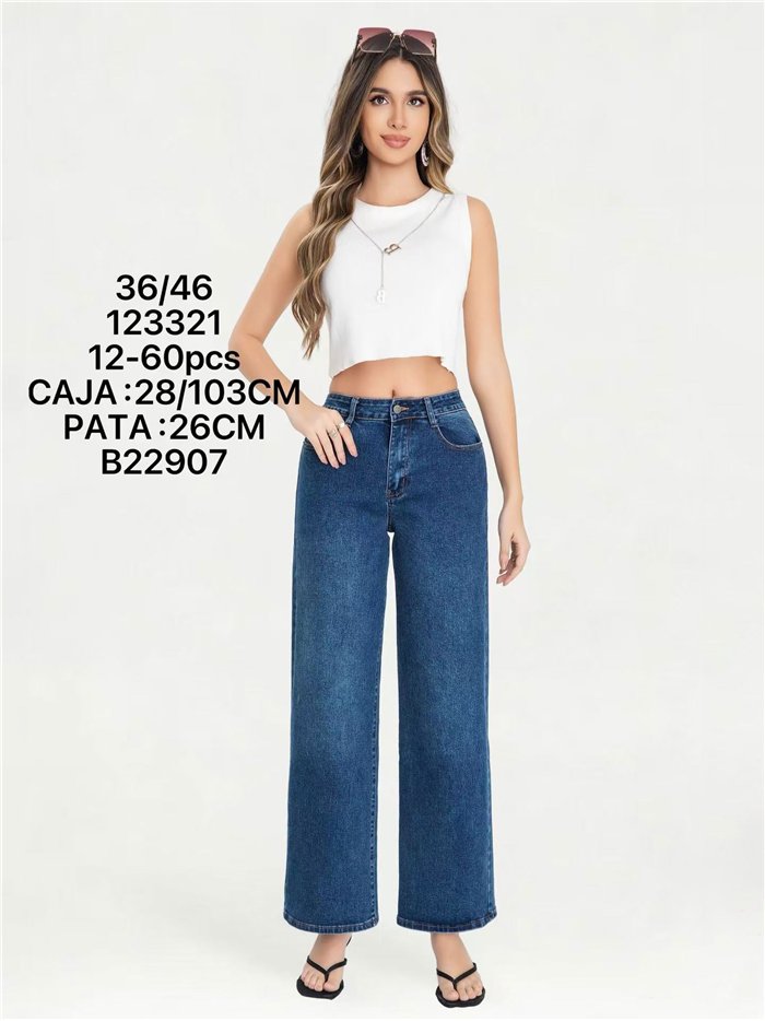 Jeans wide leg básicos