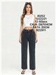Jeans rectos gris lavado talla grande