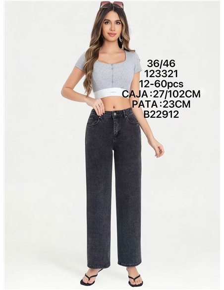 Gerade geschnittene graue Jeans