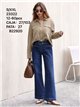 Weit geschnittene Jeans mit geflochtenen Taschen