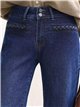 Weit geschnittene Jeans mit geflochtenen Taschen