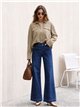 Weit geschnittene Jeans mit geflochtenen Taschen