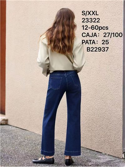 Jeans wide leg bolsillos tachuelas 2