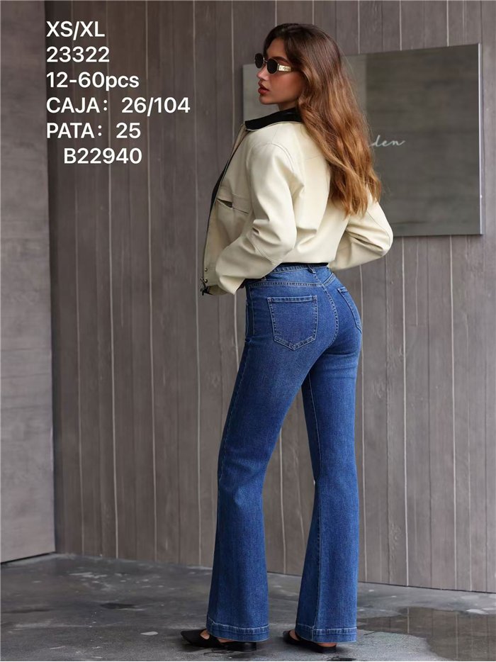 Jeans bolsillos trenzado