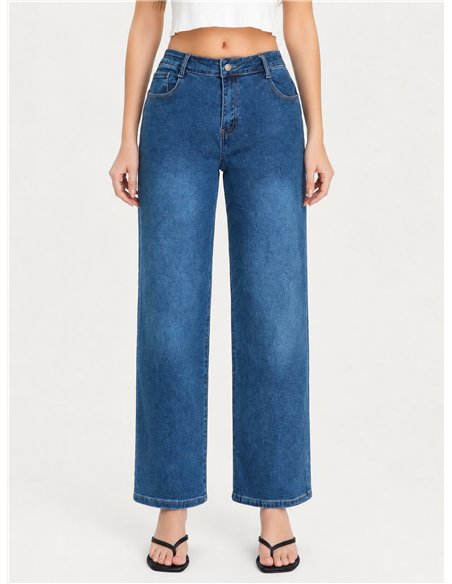 Jeans rectos talla grande