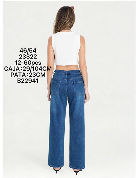 Jeans rectos talla grande