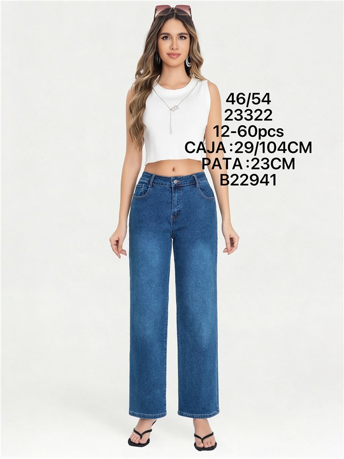 Jeans rectos talla grande