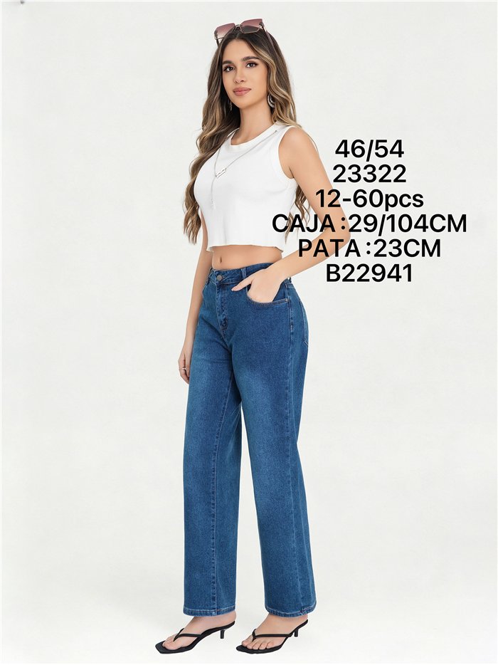 Jeans rectos talla grande