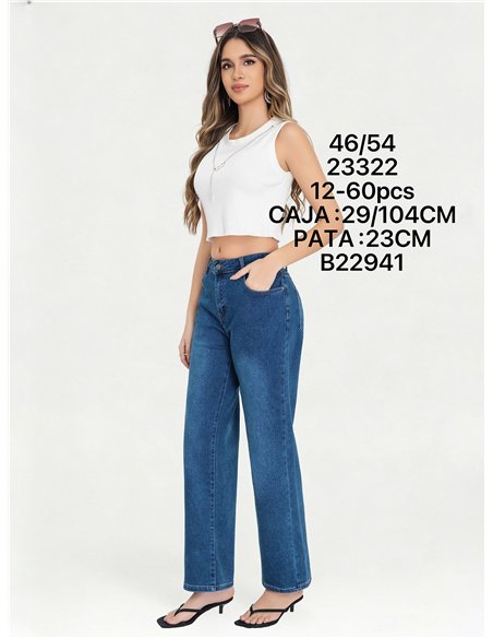 Jeans rectos talla grande