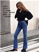 Jeans flare tachas lateral