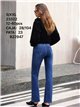 Jeans flare tachas lateral