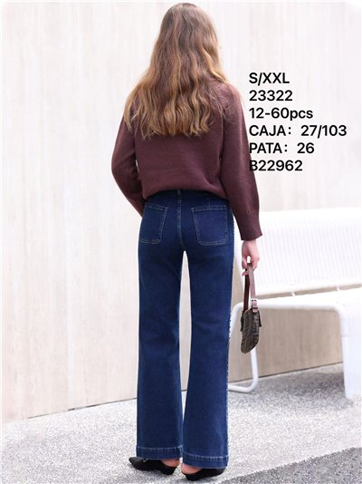 Jeans wide leg tachuelas 2