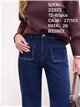 Jeans wide leg tachuelas