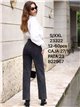 Jeans rectos gris strass