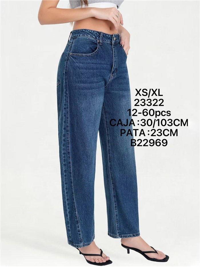 Jeans barrel leg