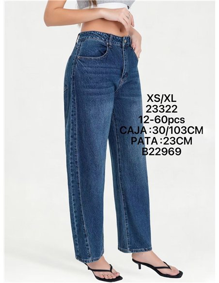 Jeans barrel leg