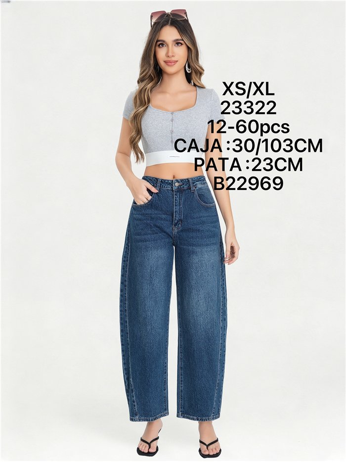 Jeans barrel leg