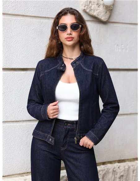 Chaqueta vaquera biker