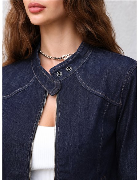 Chaqueta vaquera biker