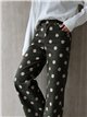 Jeans wide leg lunares